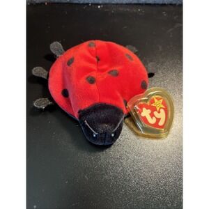 1993 TY Beanie Baby Lucky The Ladybug with 11 Spots Plush Toy Insect Bug Spotted
